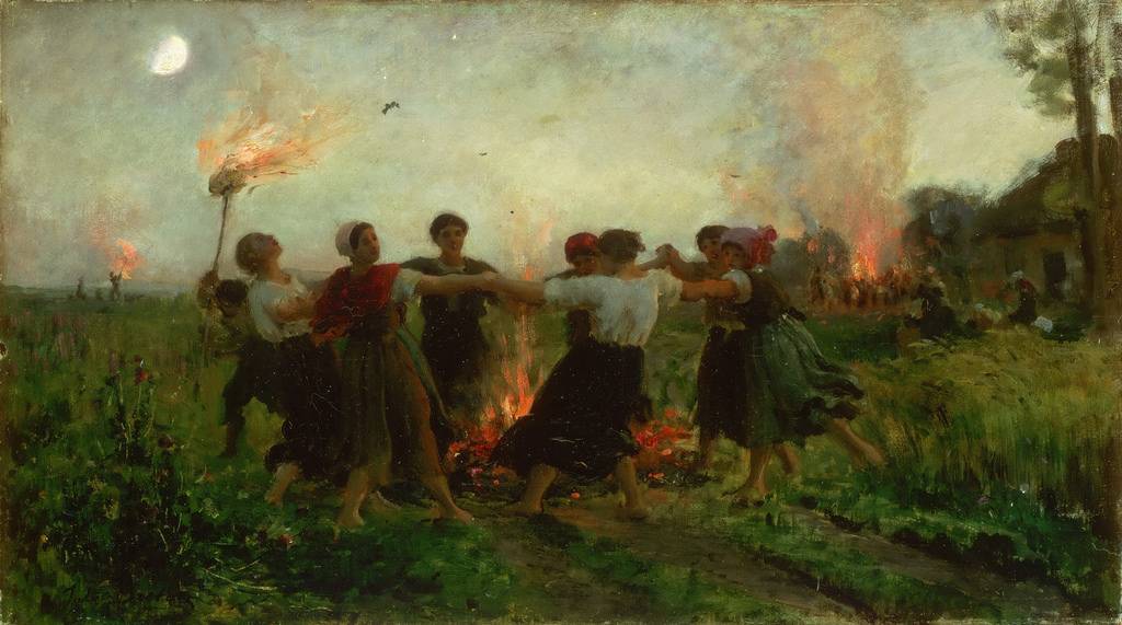 La Fête de la Saint-Jean Jules Breton, La Fête de la Saint-Jean, 1875, musée des Beaux-Arts de Philadelphie