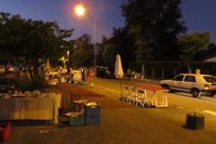 Les stands commencent à prendre forme