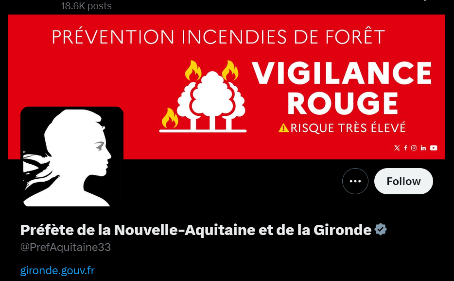 Informations sur les incendies